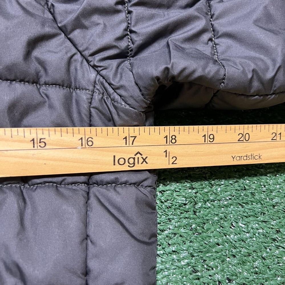 The North Face Jacket Boys 14-16 Gray Orange Puffer Full Zip Lightweight - Picture 4 of 6